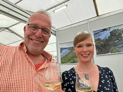 WeinSpion Uli und WeinPrinzessin Svenja