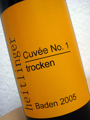 2005 Cuvée No.1 trocken - Baden - Heitlinger
