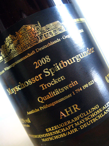 2008 Mayschosser Spätburgunder - WG Mayschoss, Ahr