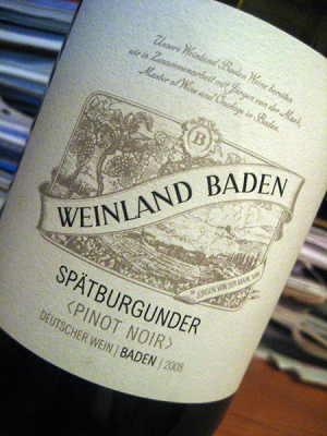 2008 Spätburgunder - Pinot Noir - Weinland Baden