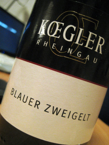 2009 Blauer Zweigelt – Koegler, Rheingau