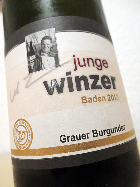 2013 Grauer Burgunder - Junge Winzer | WeinSpion | Das Leben ist zu kurz  für schlechten Wein