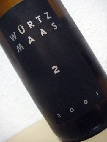 2001 Riesling - 2 - Würtz-Maas