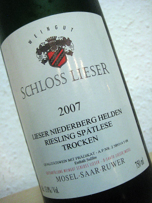 2007 Riesling Spätlese – Lieser Niederberg Helden – Schloss Lieser