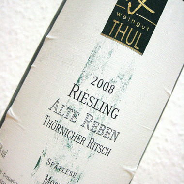 2008 Riesling Spätlese - Alte Reben - Thörnischer Ritsch - K.J. Thul