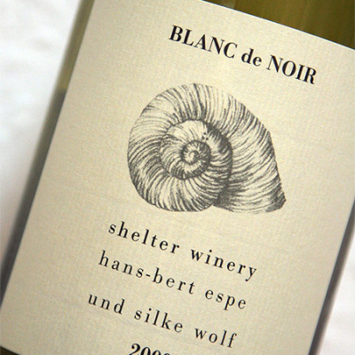 2009 Blanc de Noir - shelter winery - espe & wolf - Baden