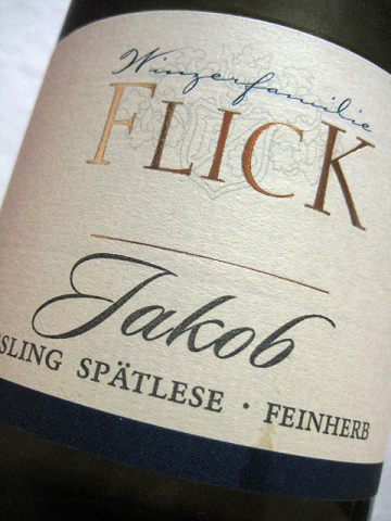 2009 Riesling Spätlese - "Gau-Odernheimer Jakob" - Flick