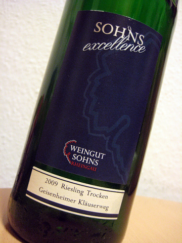 2009 Riesling trocken - Geisenheimer Kläuserweg - Spätlese - Weingut Sohns