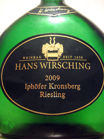 2009 Riesling Spätlese - Iphöfer Kronsberg - Hans Wirsching