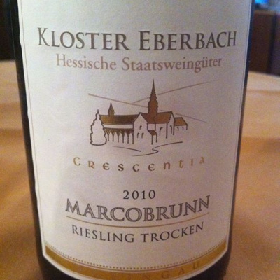 2010 Riesling trocken - Erbacher Marcobrunn - Crescentia - Kloster Eberbach