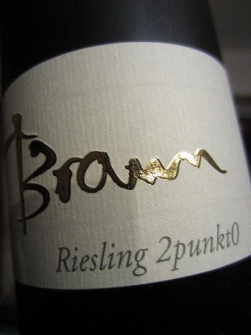 2011 Riesling - 2punkt0 - Braun