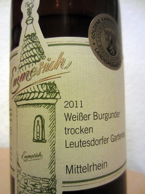 2011 Weißer Burgunder - Leutesdorfer Gartenlay - Weingut Emmerich