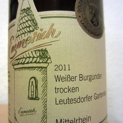 2011 Weißer Burgunder - Leutesdorfer Gartenlay - Weingut Emmerich