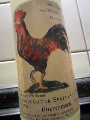 2011 Weissburgunder Spätlese trocken - Gundersheimer Höllenbrand - Wolfram Hahn