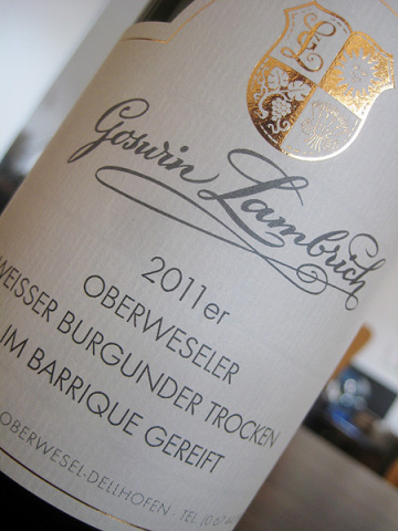2011 Weisser Burgunder - Barrique - Goswin Lambrich - Oberwesel