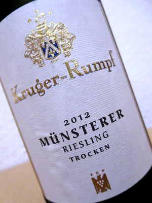 2012 Riesling S - Münsterer - Kruger-Rumpf