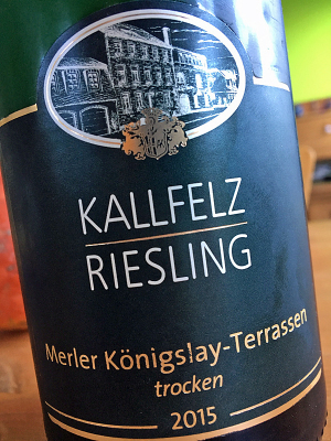 2015 Riesling trocken - Merler Königslay-Terrassen - Kallfelz