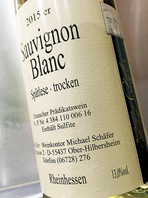 2015 Sauvignon Blanc Spätlese trocken - Weingut Michael Schäfer
