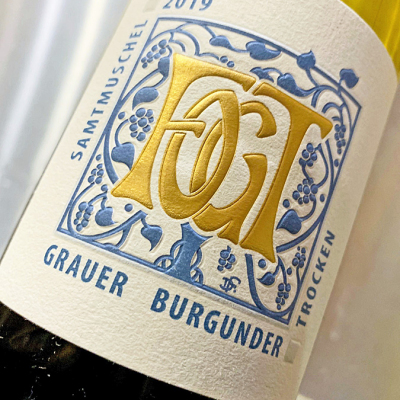 2019 Grauer Burgunder trocken - Samtmuschel - Georg Fogt