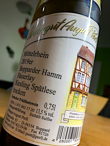 2019 Riesling Spätlese trocken - Bopparder Hamm - Fässerlay - August Perll