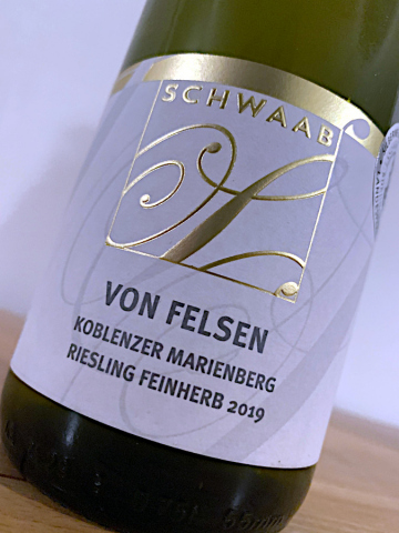 2019 Riesling feinherb - VON FELSEN - Koblenzer Marienberg - GOLD Linie - Schwaab