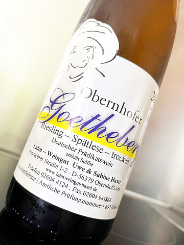 2019 Riesling Spätlese trocken – Obernhofer Goetheberg – Lahn-Weingut Haxel