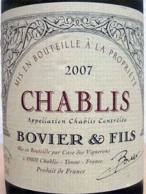2007 Chablis - Bouvier & Fils