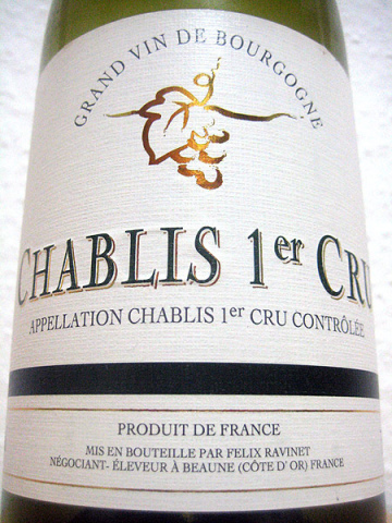 2008 Chablis 1er Cru - Felix Ravinet