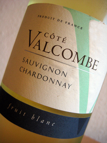 2010 Côte Valcombe - Sauvignon Chardonnay - fruit blanc
