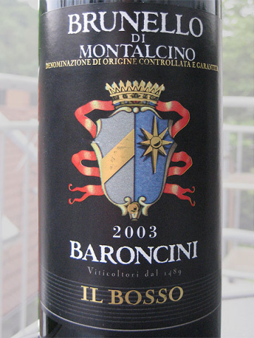 2003 Brunello di Montalcino DOCG Il Bosso