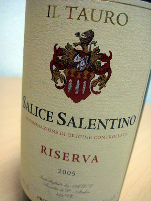 2005 Salice Salentino Riserva - Il Tauro