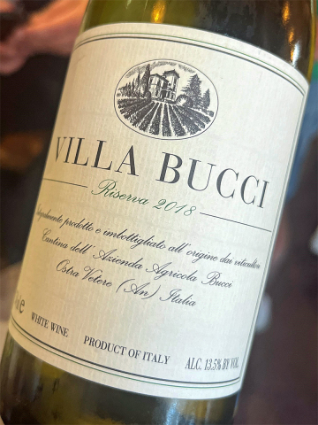2018 Verdicchio Riserva – Castelli di Jesi – Villa Bucci