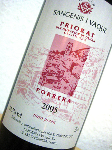 2005 Sangenis i Vaque tinto joven - Priorat