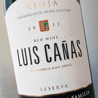 2012 Rioja - Reserva Sellección de la Familia - Luis Cañas