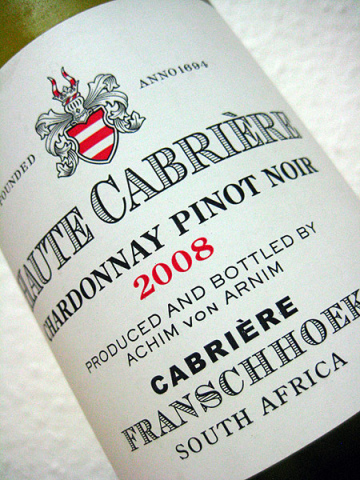 2008 Haute Chardonnay - Cabernet & Pionot Noir - Achim von Arnim