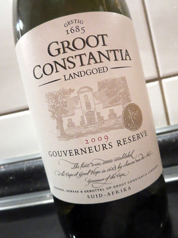 2009 Gouverneurs Reserve - Groot Constantia