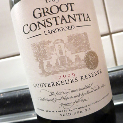 2009 Gouverneurs Reserve - Groot Constantia