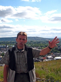 Erich Sohns vor heimischer Kulisse