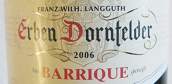 2006 Erben Dornfelder Barrique - Franz Wilh. Langguth Erben