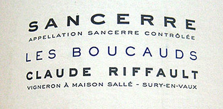 2008 Sancerre - Les Boucauds - Claude Riffault