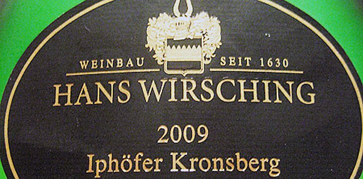 2009 Riesling Spätlese - Iphöfer Kronsberg - Hans Wirsching