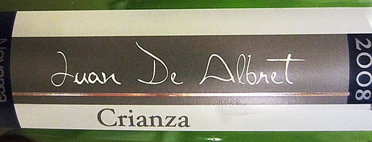 2008 Navarra Crianza DO - Juan de Albret