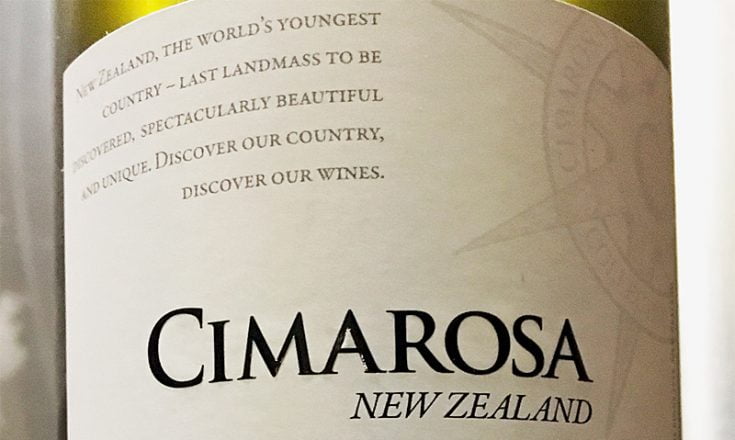 2015 Sauvignon Blanc - Cimarosa - New Zealand