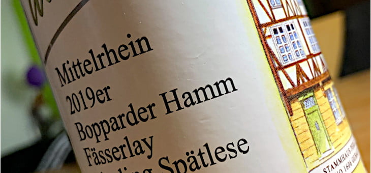 2019 Riesling Spätlese trocken - Bopparder Hamm - Fässerlay - August Perll