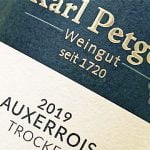 2019 Auxerrois trocken - Karl Petgen