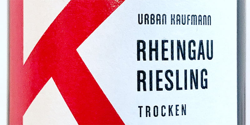 2020 Riesling - Rheingau Riesling trocken - Urban Kaufmann