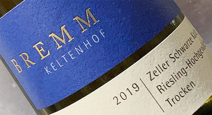 2019 Riesling Hochgewächs trocken - Zeller Schwarze Katz - Bremm-Keltenhof