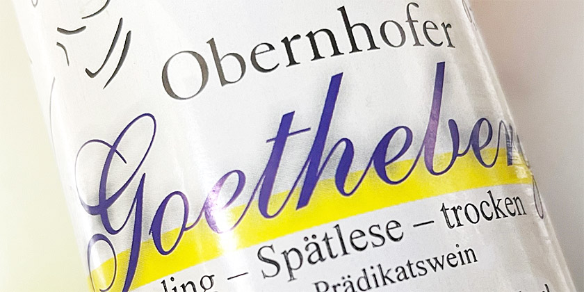 2019 Riesling Spätlese trocken – Obernhofer Goetheberg – Lahn-Weingut Haxel