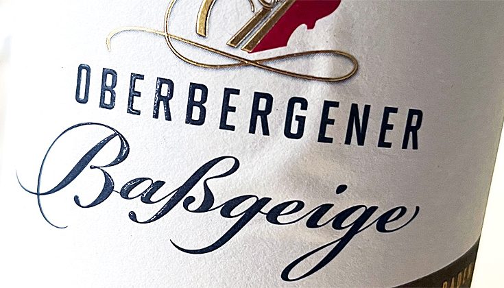 2020 Weisser Burgunder -Kabinett trocken - Oberbergener Baßgeige - WG Oberbergen