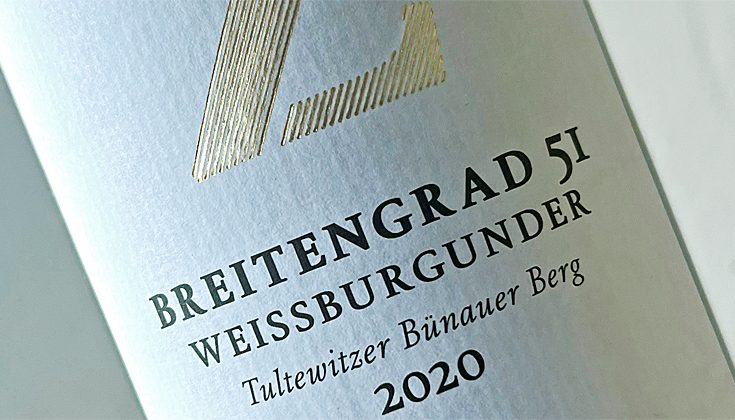 2020 Weissburgunder - Breitengrad 51 - Tultewitzer Bünauer Berg - Zahn